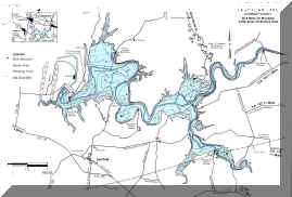 East Fork Lake Map from gofishohio.com - Your Premier Ohio Fishing Site!