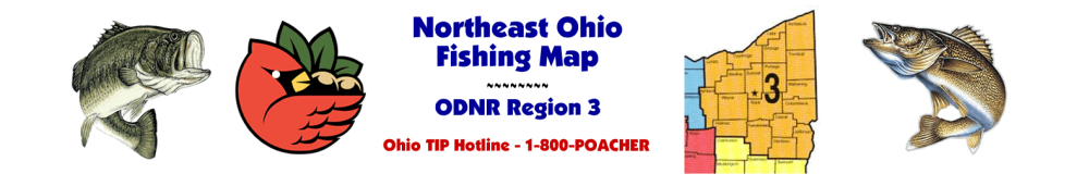 NE Ohio Fishing Map - ODNR Region Three