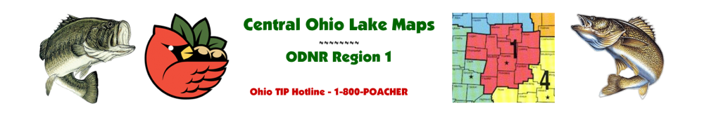 Central Ohio Fishing Maps - ODNR Region One