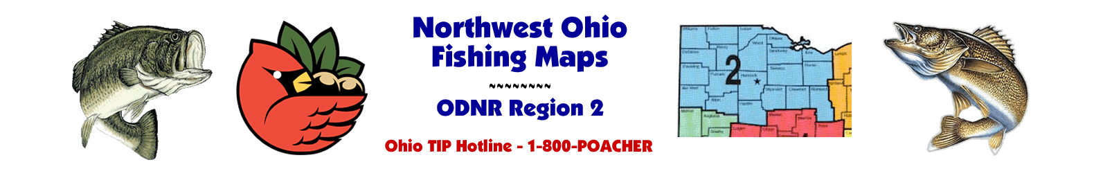 Northwest Ohio Lake Maps | Region 2 | Toledo