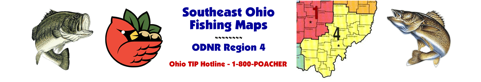 Southeast Ohio Fishing Maps | Region 4 | Norwalk